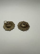 Vintage Set of 2 Brass Finger Cymbals Belly Dancer Middle East FREE SHIPPING