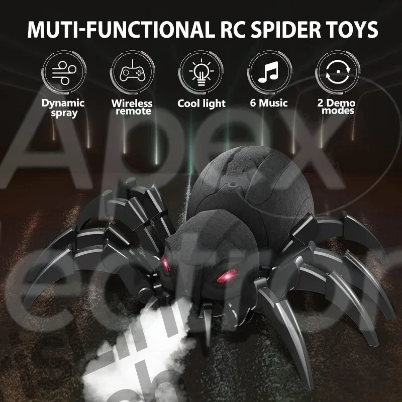 Toys for Kids RC Spider Robot Remote Control with Spray/Light/Music - Image 3 of 4