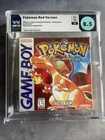 Pokemon Red Gameboy 1998 WATA 8.5 Complete In Box First Print Sandshrew Graded