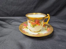 Royal Chelsea Golden Rose  Demitasse Cup & Saucer