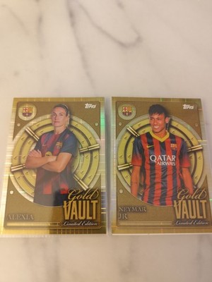 Neymar Und Alexia  Gold Vault Topps FC Barcelona Teamset