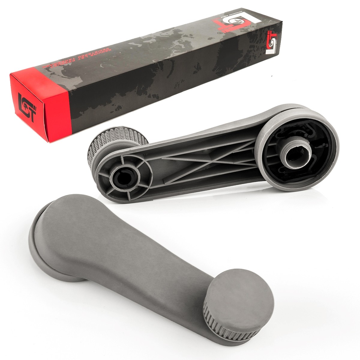 2x Crank handle manual window lifter gray for MERCEDES-BENZ Atego