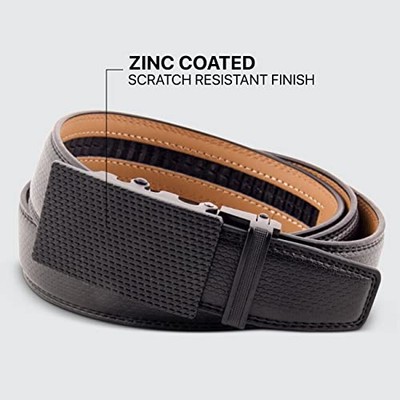 Marino Men's Genuine Leather Ratchet Dress Belt With Automatic Buckle, Trim to | eBay Marino Men's Genuine Leather Ratchet Dress Belt With Automatic Buckle, Trim to | eBay