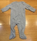 Burt's Bees Baby Gray Cotton One-Piece for Baby Boy  0-3 Months — photo 3