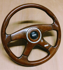 Momo Wood Steering Wheel 360mm Used From Japan