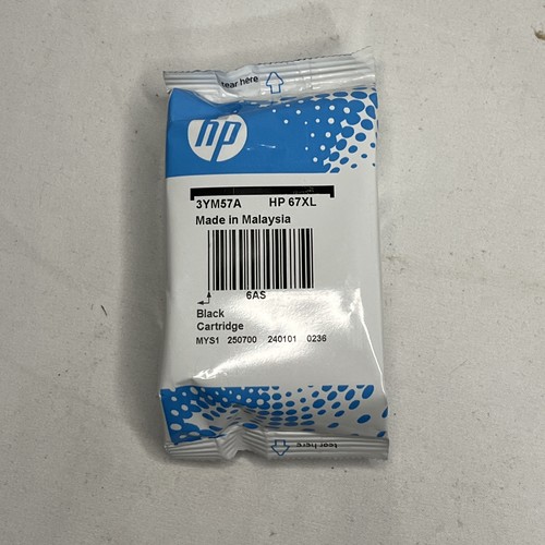 Genuine HP 67 XL Black Ink Printer Cartridge - New / No Box - 第 1/5 張圖片