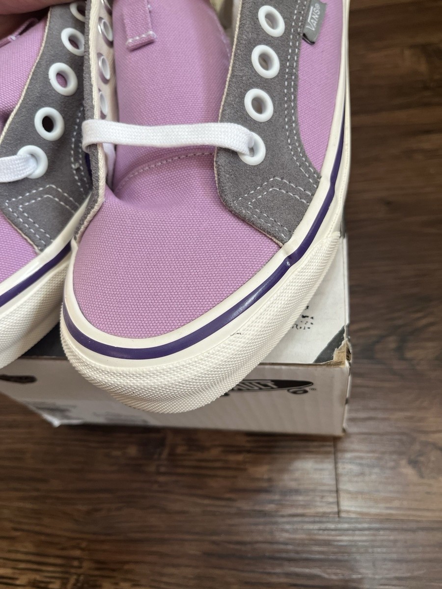 Vans OG Lampin Lx Men Sz 8 Frost Grey Smokey Grape Purple