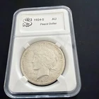 1924-S Silver Peace Dollar Better Date Nice Grade