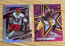 2021 Optic Holo Terry McLaurin #1 + ‘25 Rookies & Stars Josh Conerly Purple /999