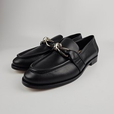 BOTTEGA VENETA Astaire 1200 Black/Silver Loafers New  Authentic