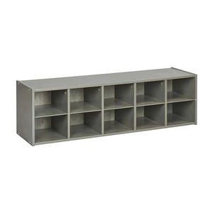 ECR4Kids Streamline 10 Cubby Tray Storage Cabinet, 2x5 - Scratch & Dent