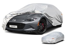 Kayme 6 Layers Car Cover Waterproof All Weather for Automobiles, Universal Fit f