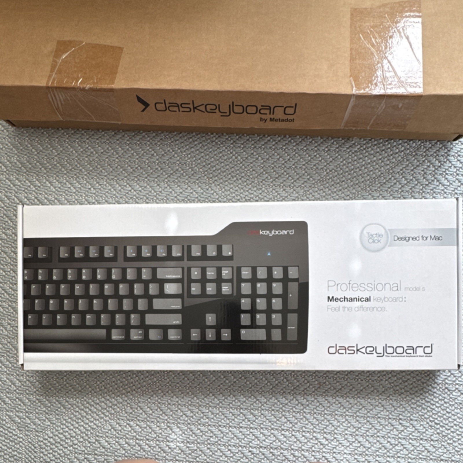 Das Keyboard Professional Model S Mechanical Wired USB Black Keyboard USB Hub