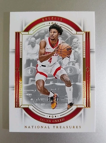 Jalen Green 2023-24 Panini National Treasures 06/10 Gold Base Rockets #69