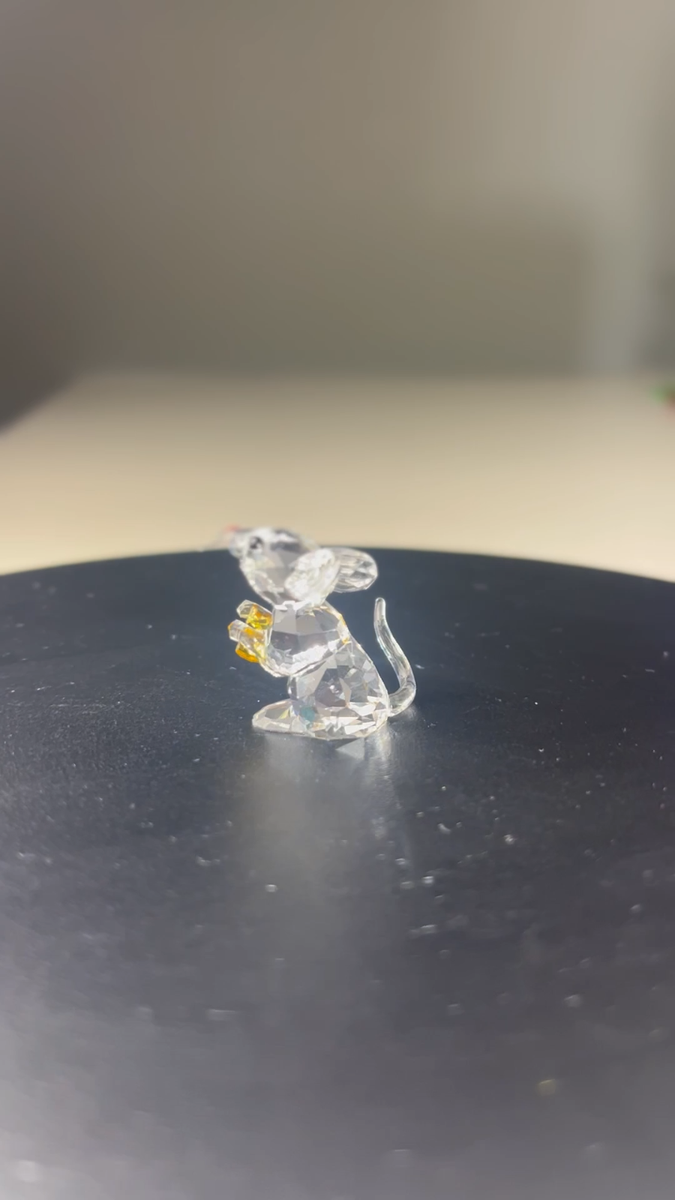 Swarovski Crystal Mouse with Cheese Figurine #5004691 MIB | eBay