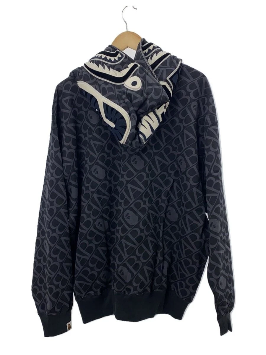 A BATHING APE (BAPE) Felpa con cappuccio zip intera A BATHING APE grigia XL usata