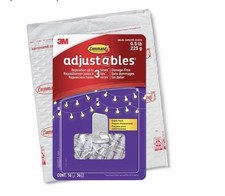 3 Packs 3M Command Adjustables Repositionable Clips 16 Hooks 36 Strips Easy Use