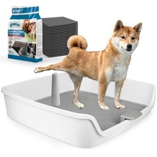 Pee Pad Holder, XL Dog Litter Box, Puppy Pads Holder, Puppy Potty Tray for Sm...
