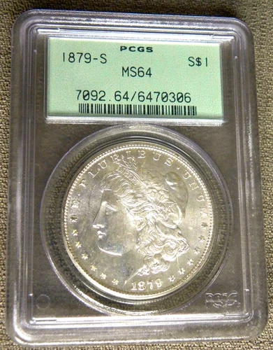 1879 S MORGAN SILVER DOLLAR ~ PCGS MS64 ~OLD GREEN LABEL ~ A LOVELY BEAUTY