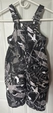 Zero Xposur Toddle Boys Size 24MO Insulated Snow Bib Pants Black  White Zip Up