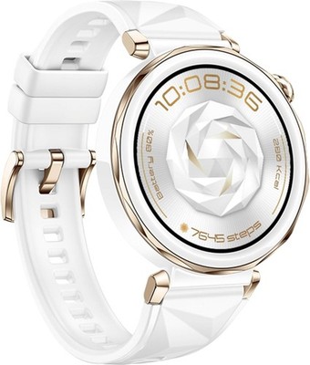 HUAWEI Watch GT5 Pro 42 MM Smartwatch Fluorelastomer, 120 mm- 190 mm , Weiß