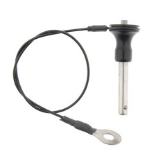 Stainless Steel Ball Lock Pin Self-Lock Dowel Push Button with Lanyard