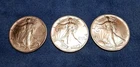Vtg 1991 American Silver Eagle 1 T Oz .999 Lot of 3 #001