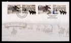DR WHO 2013 AUSTRALIA FDC JOINT ISSUE ISRAEL BEERSHEBA BATTLE COMBO $2.60 M79781