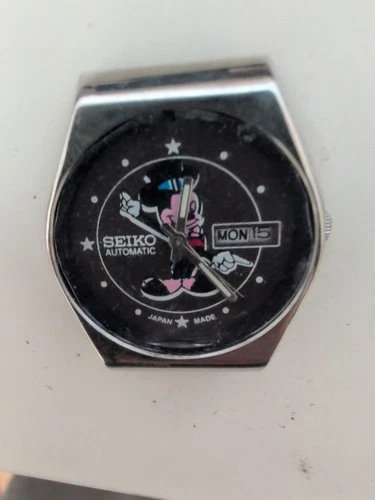Vintage Seiko 6309-6028 Mickey Mouse Automatic Men’s Watch – Day/Date (no brace)