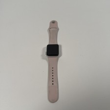 Apple Watch Series 3 38mm Space Gray Aluminum Case Pink Sport Band Smart Watch
