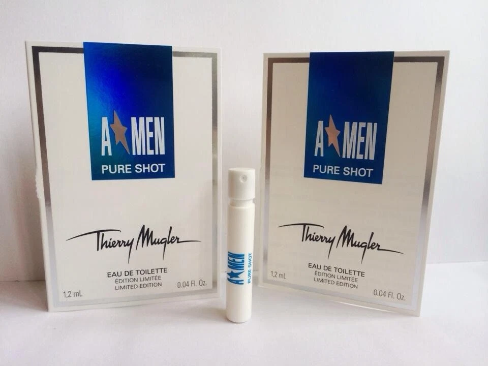 2 x Mugler A Men Pure Shot 1.2ml EDT Samples eBay