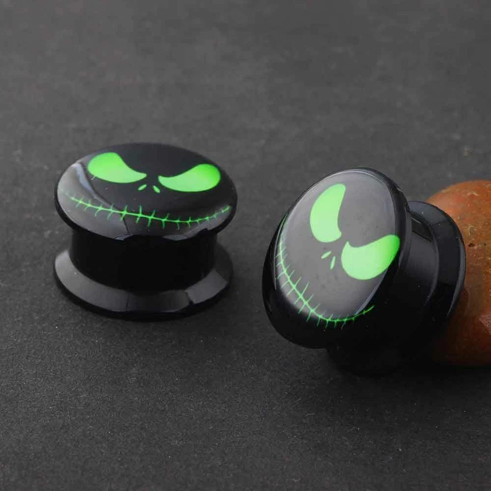 2 piezas Tornillo Acrílico Tapón para los Oídos Túnel Carne Pendientes Medidores Expansor Dilatador Enchufe Foto 4 de 4