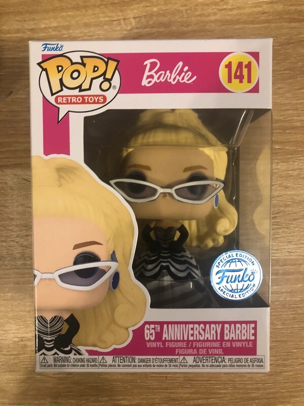 Funko Pop Barbie 141 figurine Retro Toys 65th Anniversary boîte vitrine 9cm