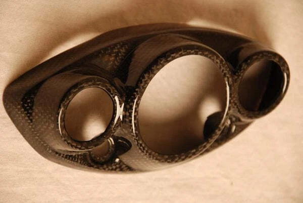 Cubierta silenciadora de tubo de escape para Triumph Daytona 675 06-12 fibra de vidrio de carbono Foto 4 de 4