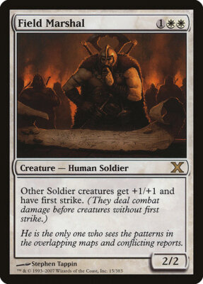 MTG FIELD MARSHAL EXC - MARESCIALLO DI CAMPO 5 - X - MAGIC