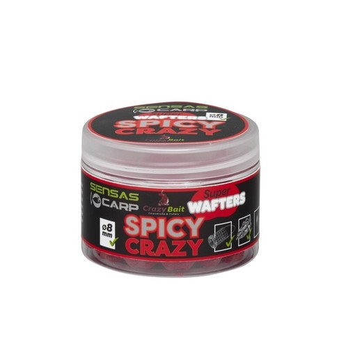 Sensas Super Wafters 8mm INNESCHI PER CARPA PESCA FEEDER BARATTOLO 80GR - Foto 3 di 6