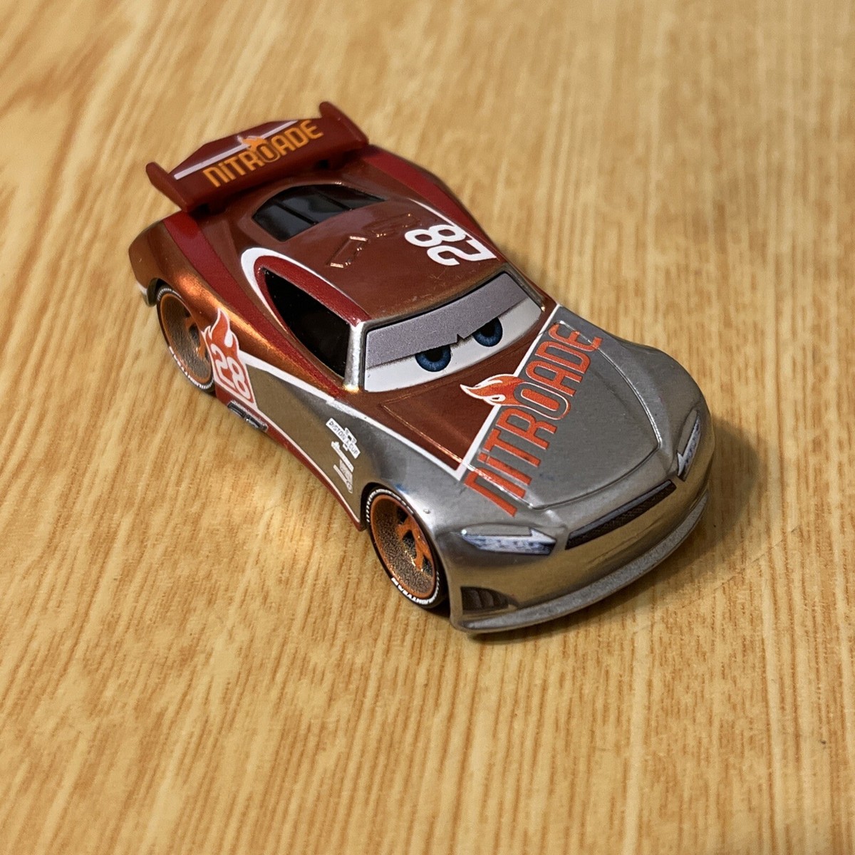DIsney Pixar Cars TIM TREADLESS #28 Silver Collection NITROADE