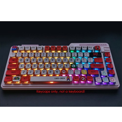 Super Mario Anime PBT Keycap Set Shine Through for Cherry MX Mechanical Keyboard - Picture 12 of 12