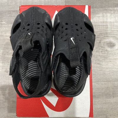 Toddler Nike Sunray Protect 2 Black Sandal Size 5c