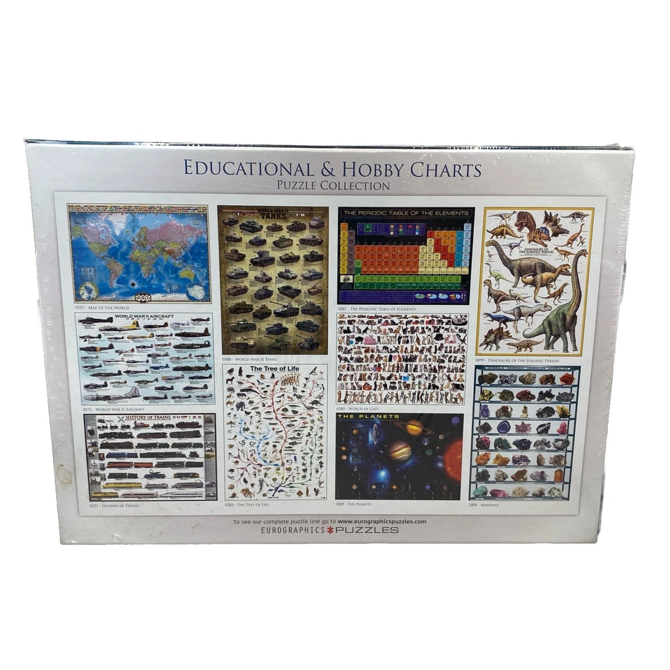 Antique World Map • 1000 Piece Jigsaw Puzzle • EuroGraphics • New/Sealed - Image 2 of 4