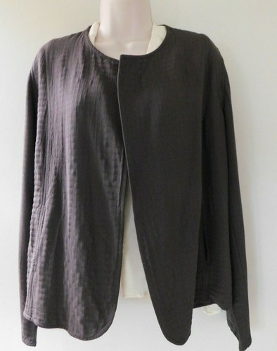 Eileen Fisher Vintage offene kurze Jacke in Kakao Größe xsmall - Bild 8 von 8
