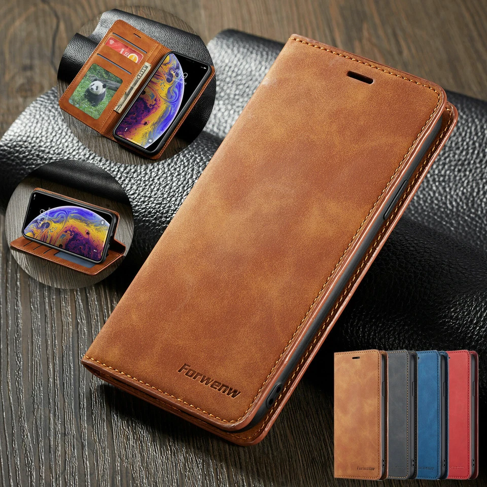 Flip Leather Case For Samsung S25 S24 S23 S22 Ultra A17 A36 A56 A55 Wallet Cover - Image 2 of 4