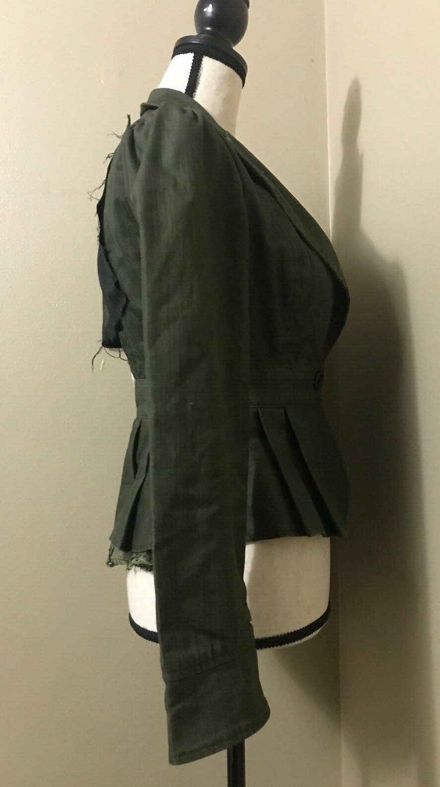 Unique Modified Olive Green Patch Steam Punk Vict… - image 3