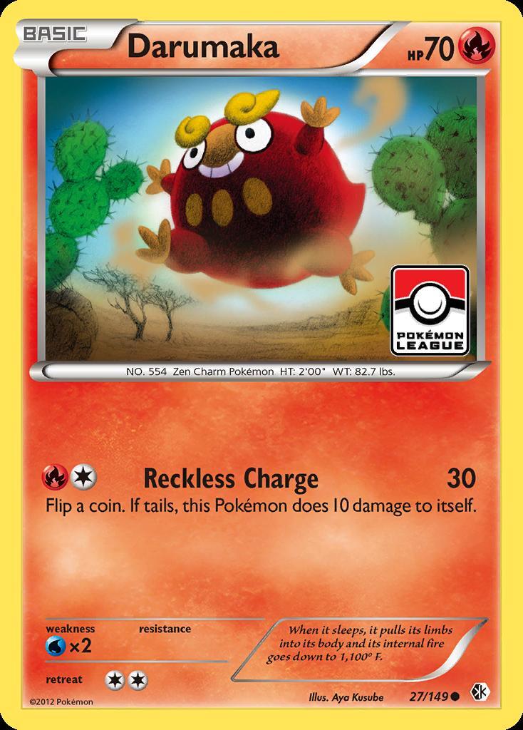 Pokemon Darumaka (27/153) Boundaries Crossed LP