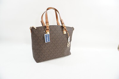 Michael Kors Jet Set Signature Multifunction Sachel Brown New w Tags