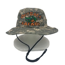 OUTBACK SAFARI Youth Bush Hat ADJUSTABLE Strap Digital Camo Wide Brim