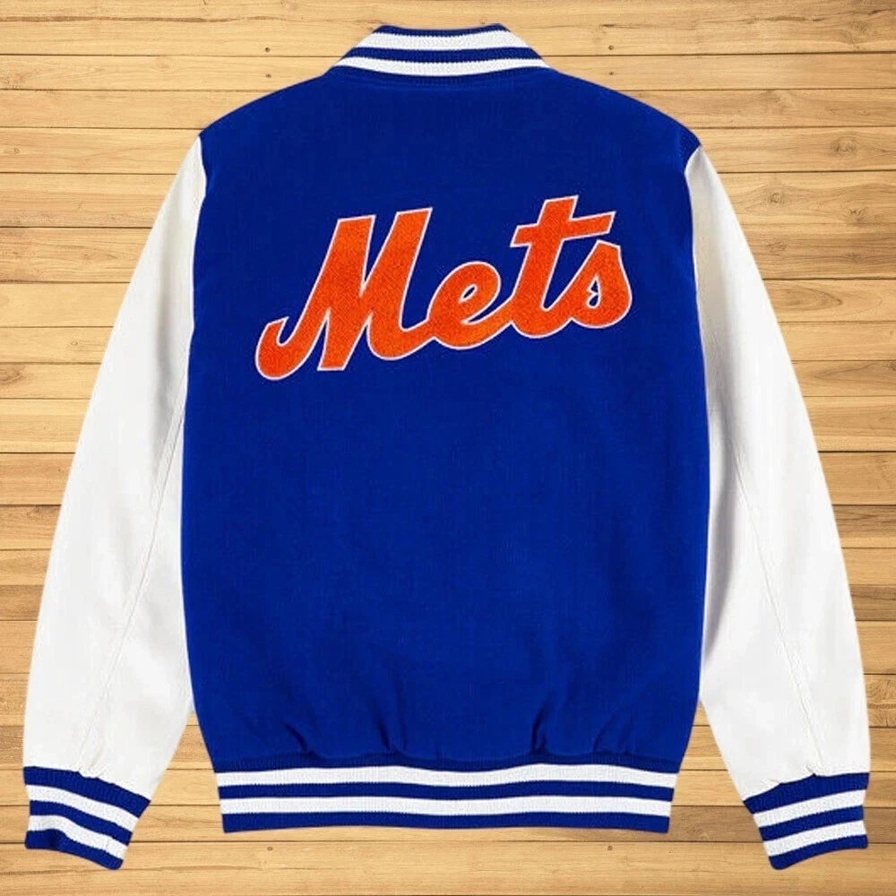 Royal Blue Me-ts Wool Varsity Jacket