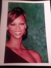 Maillot de bain Tyra Banks 8 X 10 années 90 33ème SI édition Headshot (très bon état)