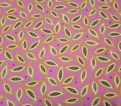 Devon BTY Studio 8 Quilting Treasures Soft Plum Bright Green Leaf Purple 