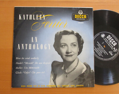 LW 5225 Kathleen Ferrier An Anthology Handel Mahler etc Decca 10'' Vinyl EX